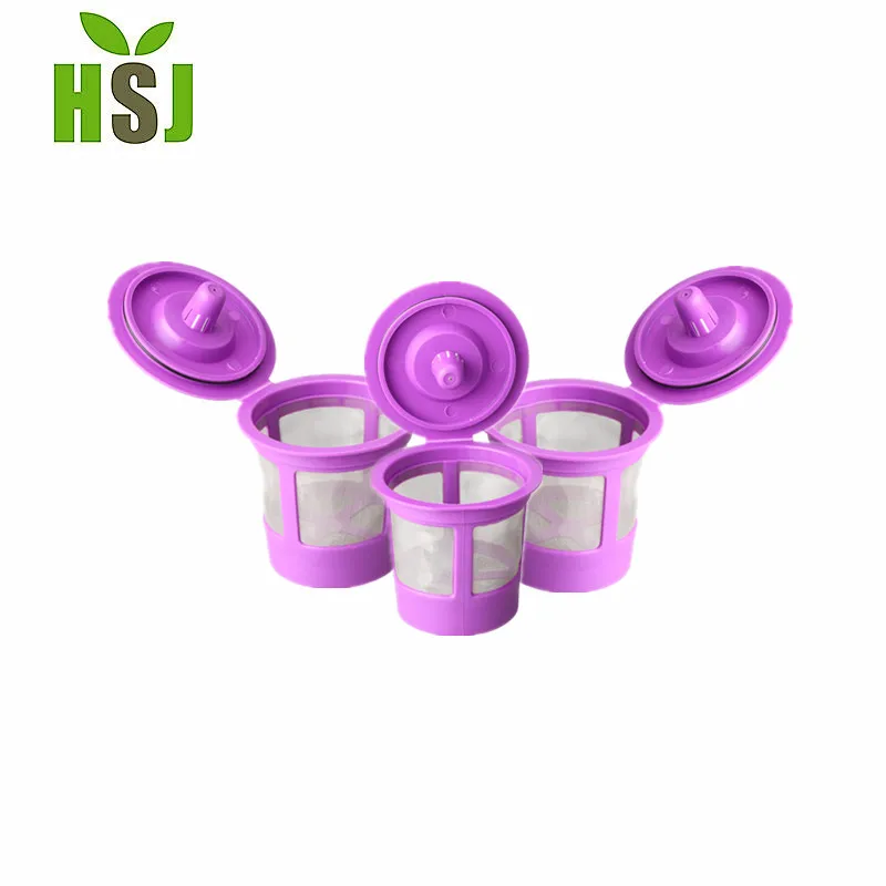 4 packs reusable k cup for keurig 2.0&1.0 single cup coffee filter stainless steel mesh