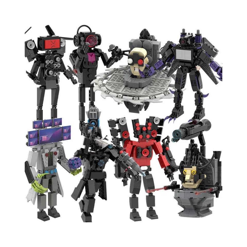 Super Drill Man Bricks Characters Creativity Game robot Model Assembly Hot game building blocks toys Building Blocks Kids Toys