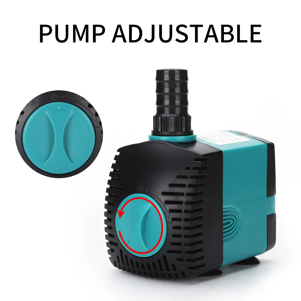 Submersible Water Pump Fish Tank Aquarium Fish Pond Tank Spout Control Clean Filter Manure Suction Pump Water Change Pump Bottom