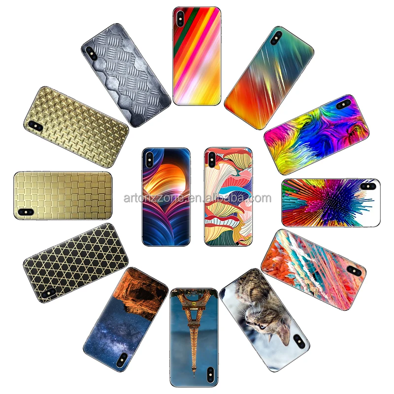 3D Embossed Back Cover Sticker Film Material Any Smartphone Skin Sticker for Girl Mobile Phone Skin for cutting making machine