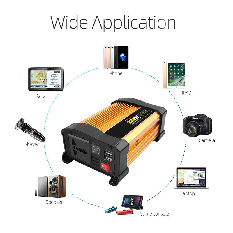Power supply DC 12 volts to AC 220 volts car home modified sine wave 300W inverter 300w power inverter circuit board