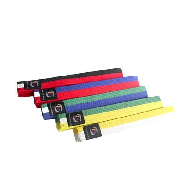Taekwondo/Karate Belt/ Martial Arts Belts white+yellow color