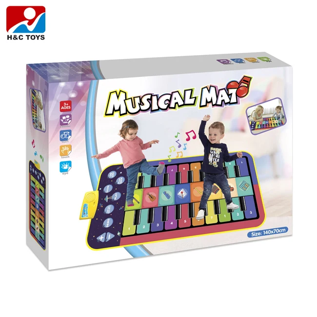 Toddler multifunction musical instrument voice blanket kids music piano keyboard dance floor mat