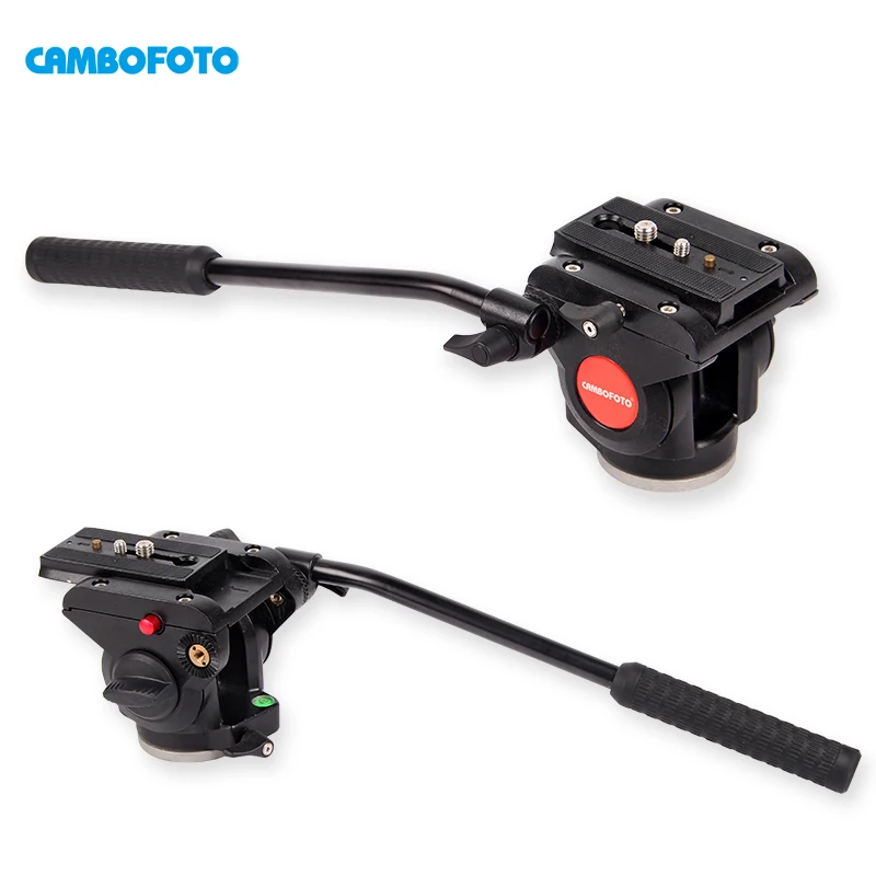 Metal heavy duty video camera panorama pan tripod professional fluid head