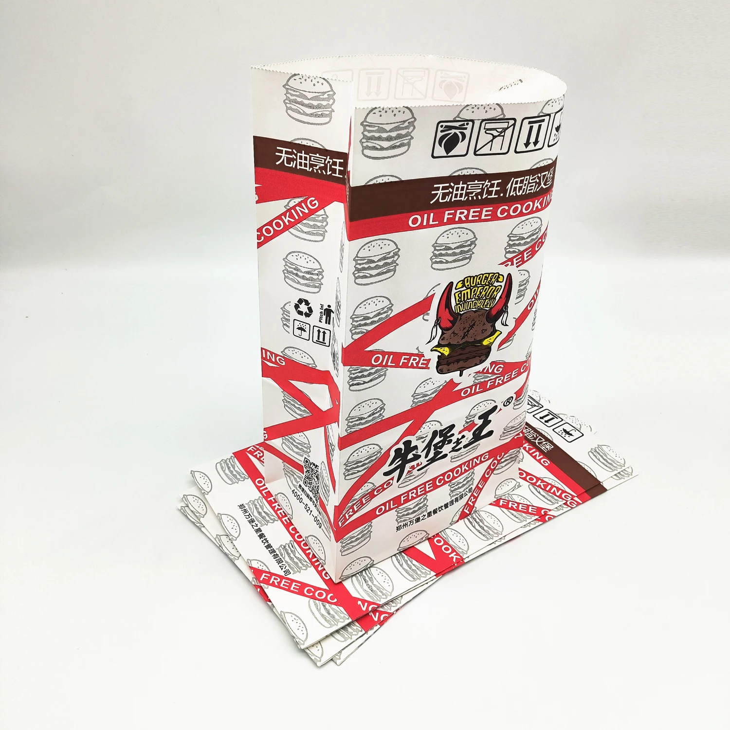 Wholesale customize paper popcorn bags resistant food paper Snacks Sweet bags