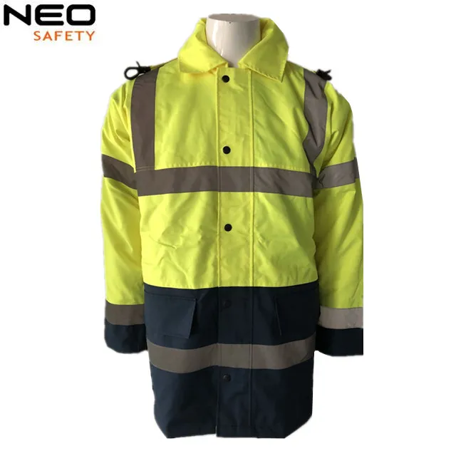 WInter HIVIS jacket men cargo jacket work clothing  long sleeve work suit reflective safety clothing