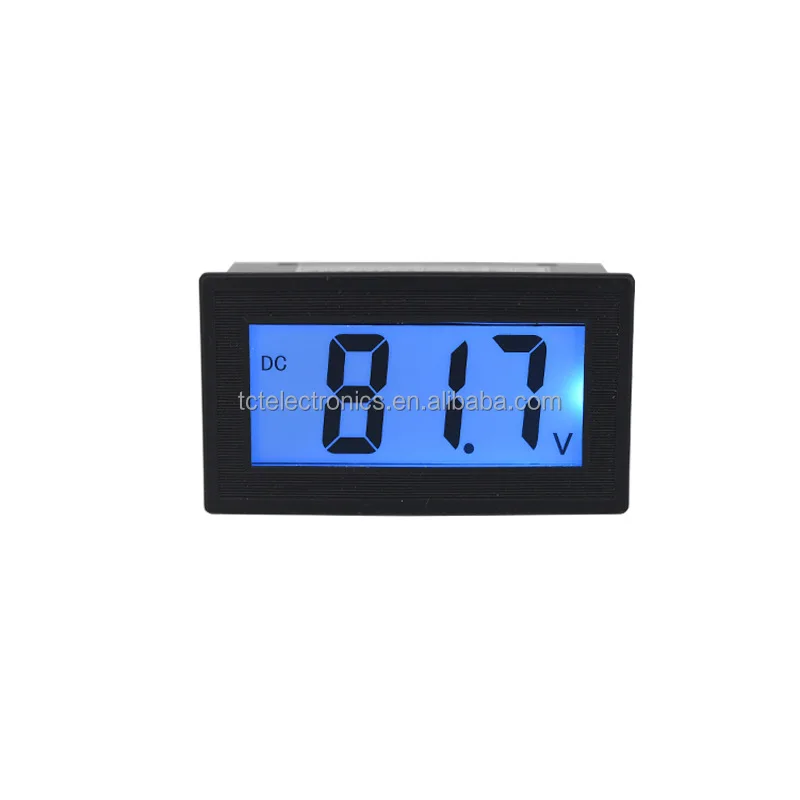 LCD voltmeter digital voltmeter LCD panel dc voltage meter 12V24V 8-200V universal wide voltmeter