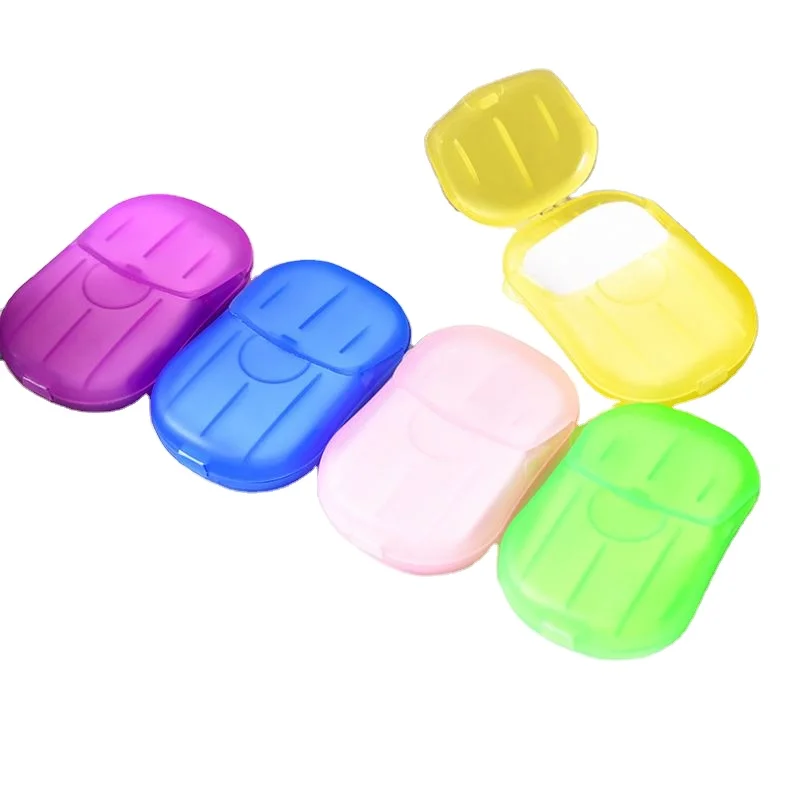 Travel Portable Paper Soap Sheets Travelling Hand Washing Paper Soap