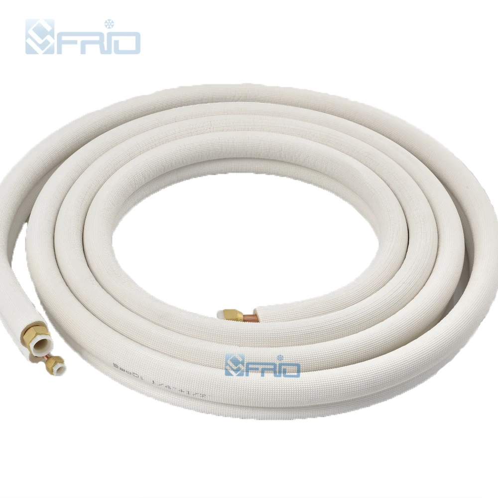 Scottfrio изолированная медная труба 1/4 '3/8' трубы для кондиционера фитинги пара спиральных труб набор проводов