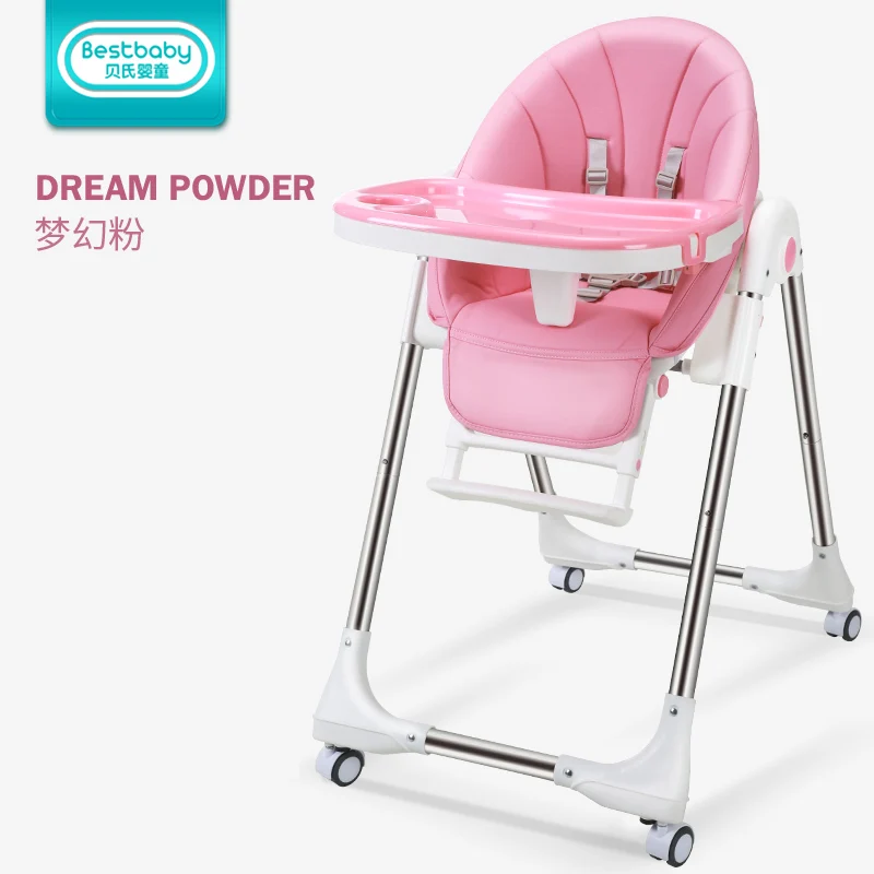 
54*76*96cm Plastic High Safety Dining Chair 3 In 1 High Chair For Baby 