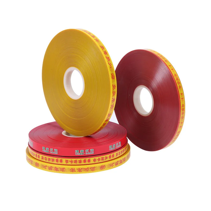 Custom Color Logo 20mm 30mm OPP Plastic Strapping Tape Roll Hot Melt Road Marking Thermoplastic Banding Tape Packaging Silicone