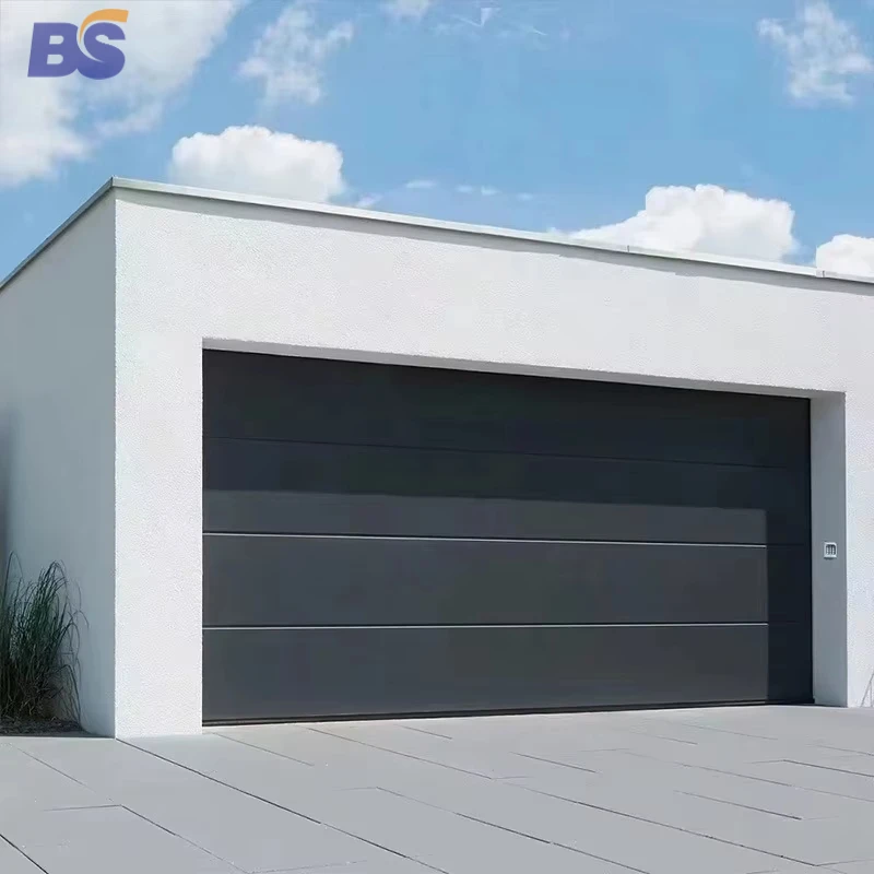 Индивидуальные W10ft H10ft черные гаражные ворота автоматические