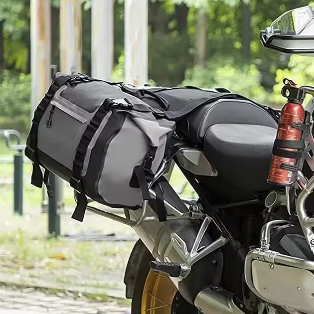 Roll Top Rider PVC Custom  Motorcycle Bag Waterproof Motorcycle Saddle Bag Motorcycle Tank Bag