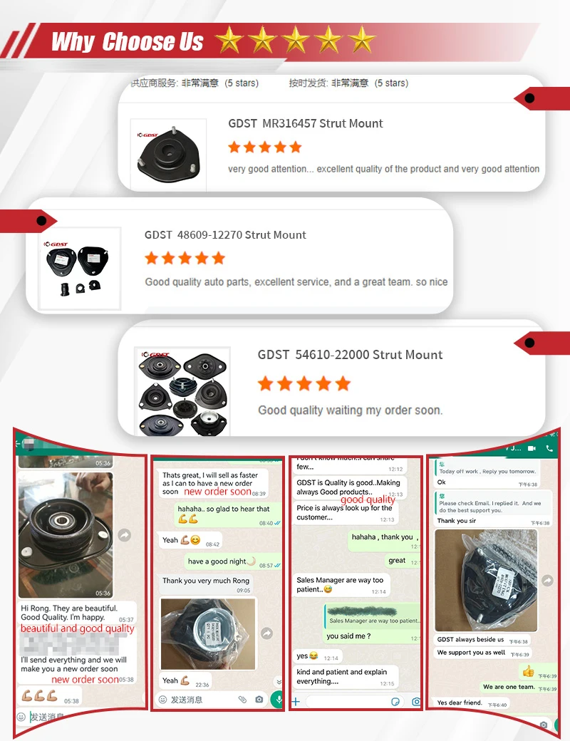 GDST Rubber Iron Aluminum OEM S21-2901110 Suspension Shock Absorber Auto Rubber Strut Mount for CHERY A1 QQ6