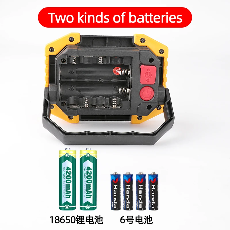 Flood Lamp Light Offroad Portable Rechargeable Cob Standing Led New Work Light Flood Beam Working Light