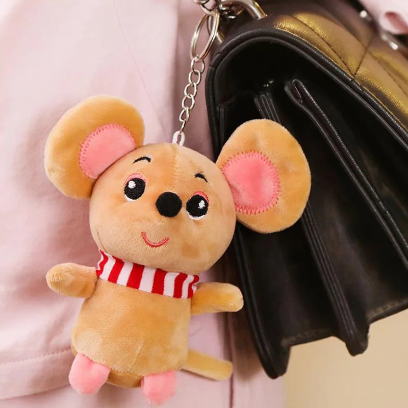
2020 Creative Kids and Girls Gifts Mouse Plush Toys Animal Stuffed Soft Toys Mini Mouse Key Chain Decoration 