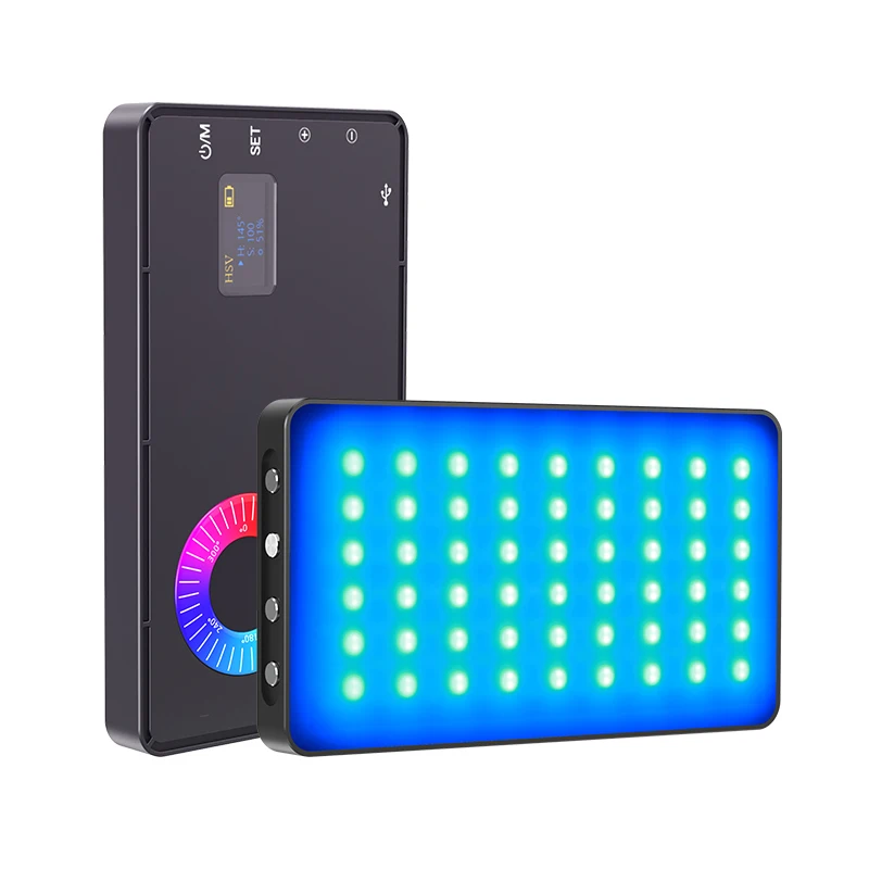 MAMEN RGB Camera LED Lighting cell phone Photography LED Fill Light For Studio Video Shooting Video light Customized