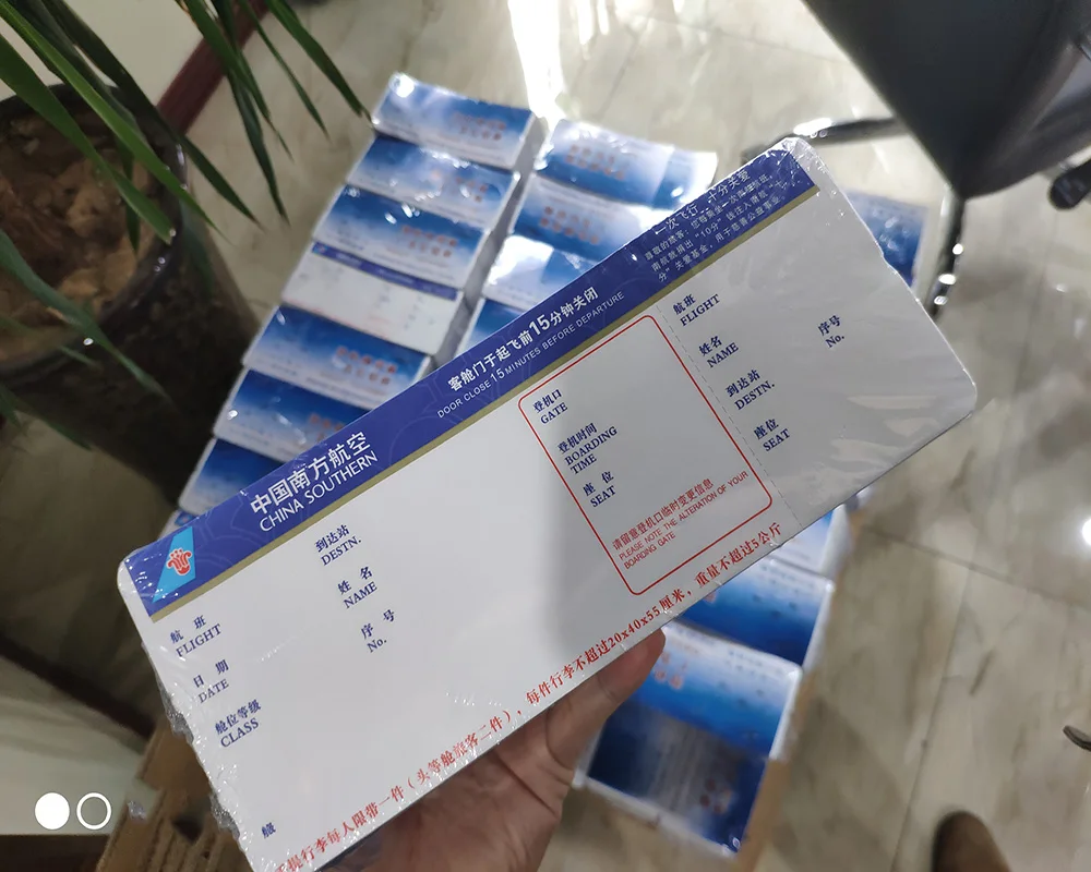  Boarding Pass Ticket Airline Wholesale Custom Thermal Paper
