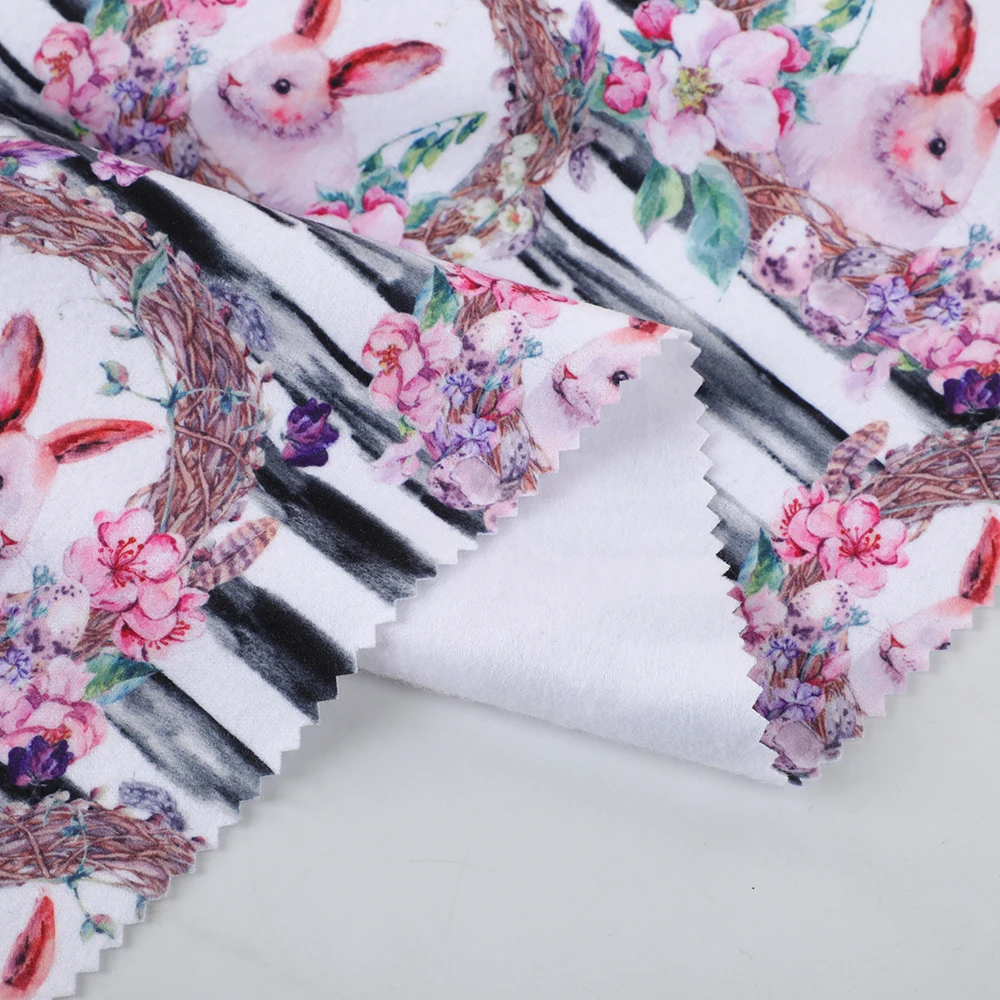 Super soft custom digital printing 100% Polyester Polar Fleece fabric for clothing