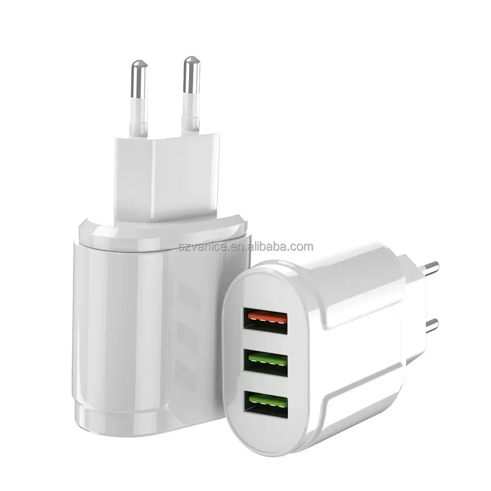 White Black 18w Quick Charge 3.0 Usb Charger Fast Charging Multi Charger For Samsung For Xiaomi For Iphone X Wall Phone Charger