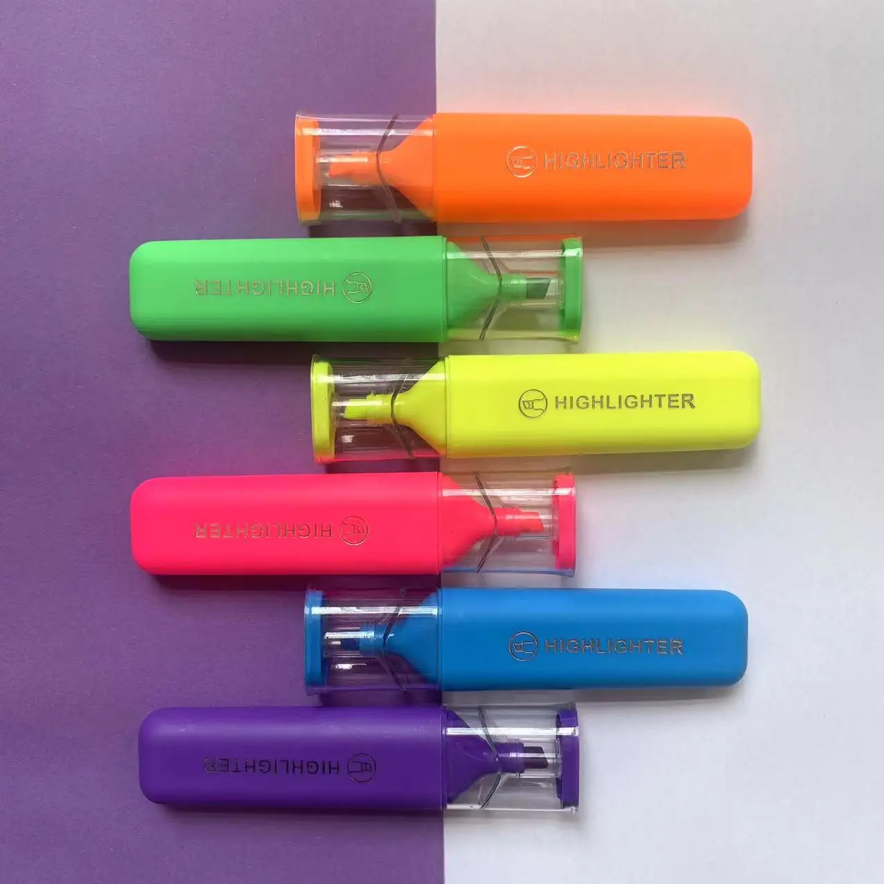 6 Pack Macaron Colors Highlighter Paint Pens For School Office