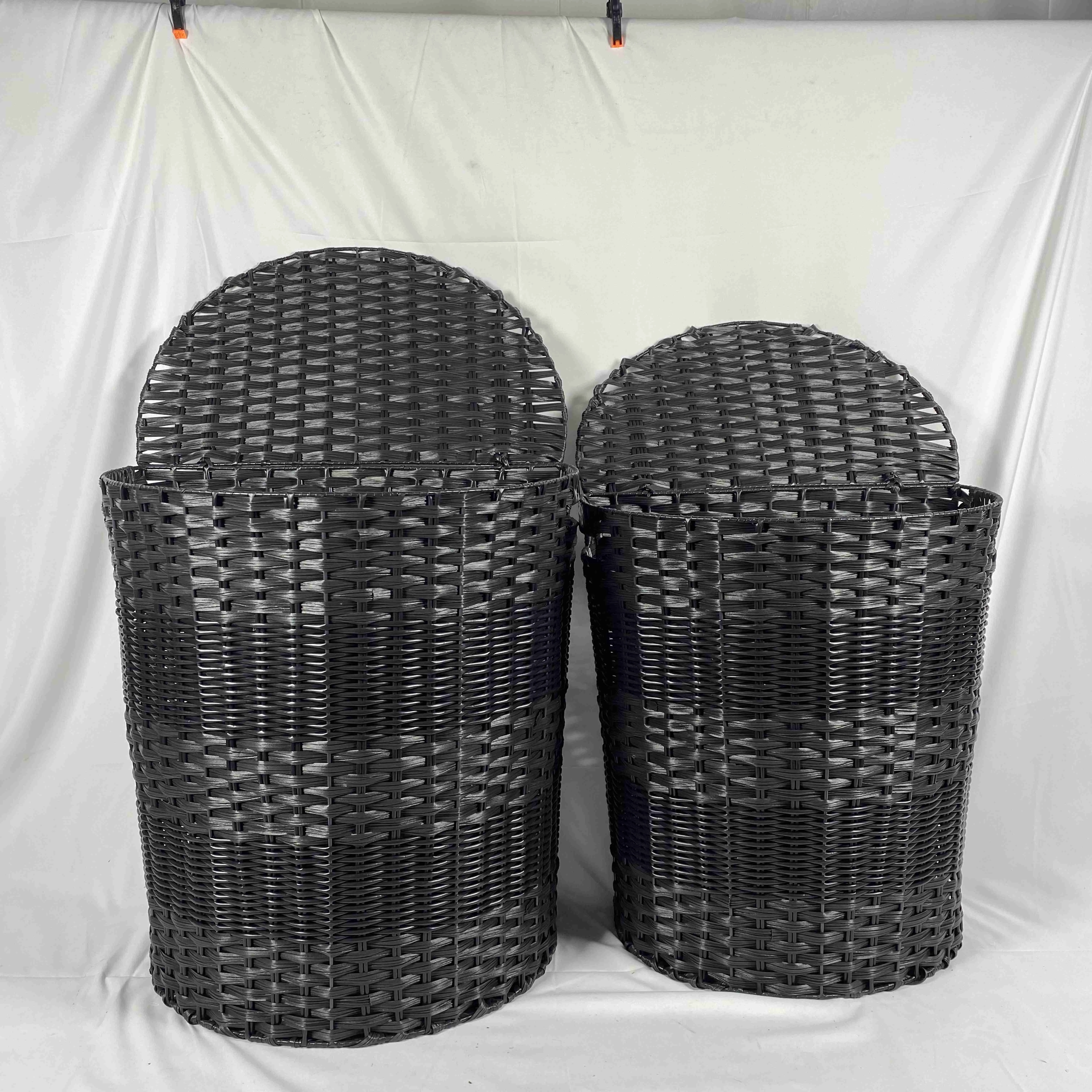 Hot selling Wholesale laundry baskets with lids storage baskets for clothes plastic laundry basket