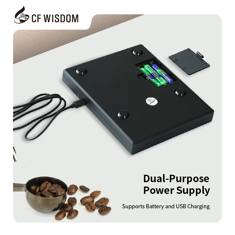 Custom Logo Wholesale LED Display Kitchen Coffee Scale With Waterproof Pad