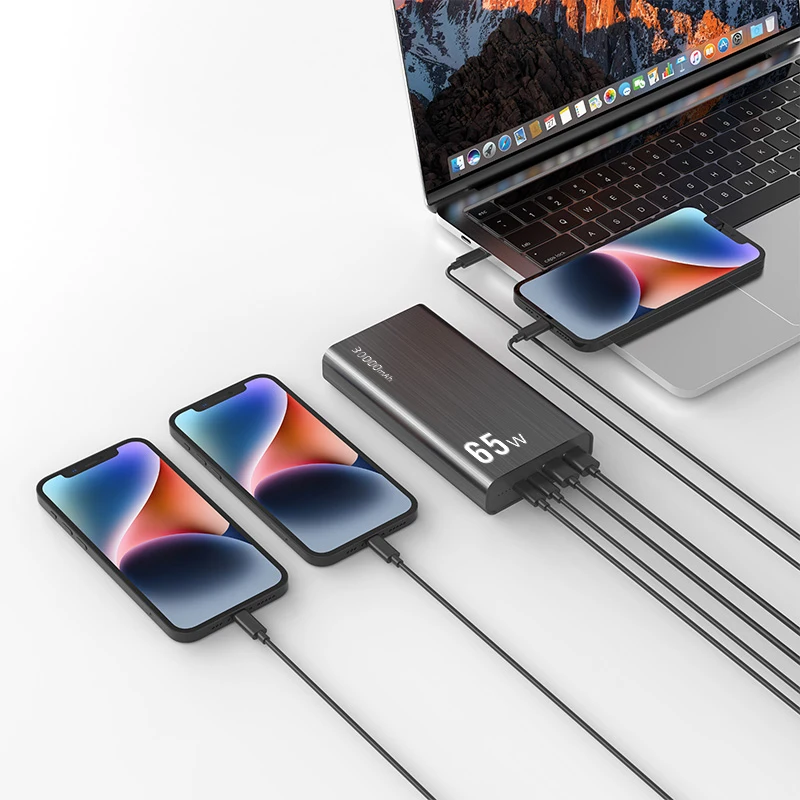 Внешние аккумуляторы USB зарядные устройства type-c мобильный источник питания пауэрбанк для смартфон