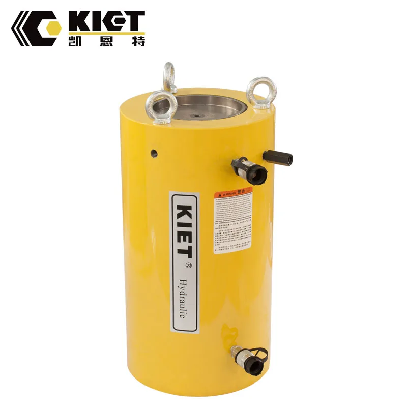 KIET Brand 100 Ton 300 mm Stroke Double Acting Heavy Duty Hydraulic Oil Jack