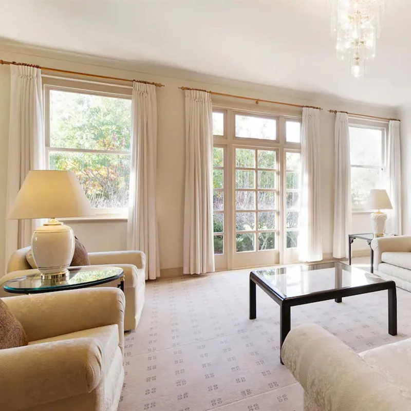 Современная однотонная занавеска для гостиной