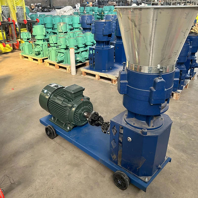 Industrial machinery 800kg/Hr Mini Line Capacity Peat Poultry Rabbit Turkey Feed Mixer Line Machine