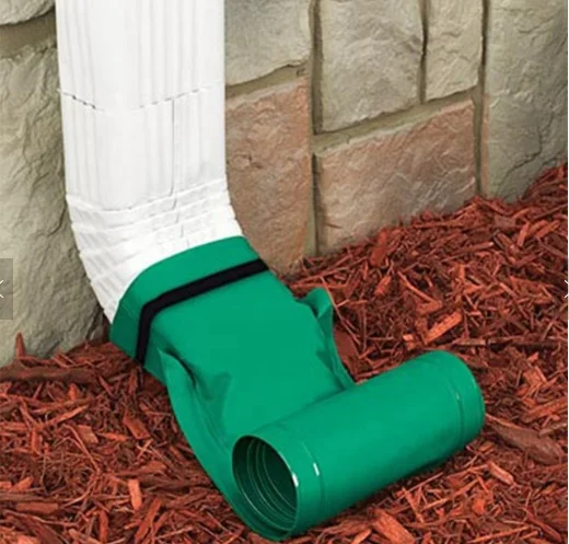 
2020 Amazon top selling automatic rolling PVC downspout extension kit 12 feet green 