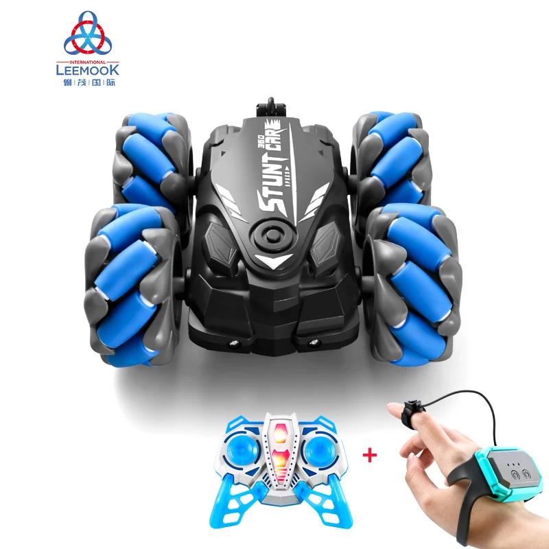 Leemook double-sided Gesture sensing watch remote control car off-road tumbling Cool Drift rc stunt car