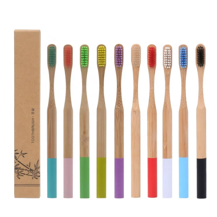 100% Natural Bamboo Toothbrush Safe Toothbrush Travel Novelty Bamboo Toothbrush