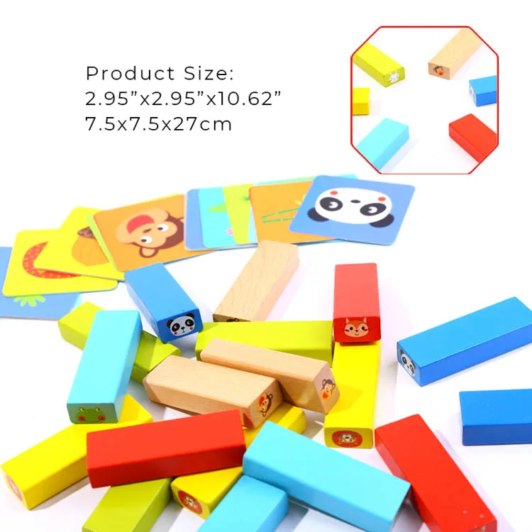 Деревянные игрушки животных для детей новый