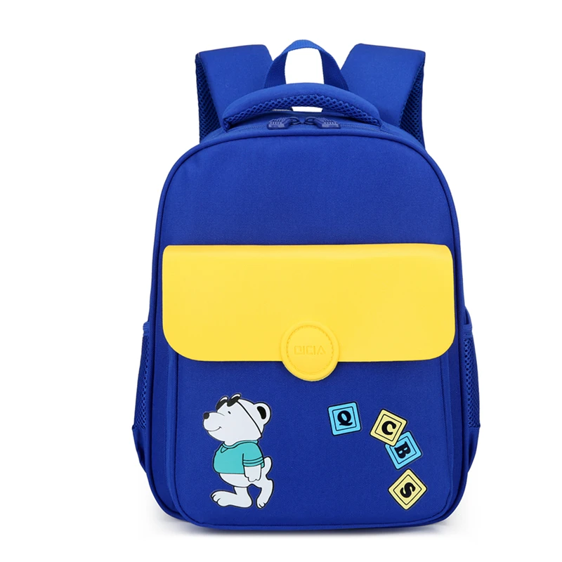 Fashion silk printed new style cute cartoon toddler school bag school backpack for kids