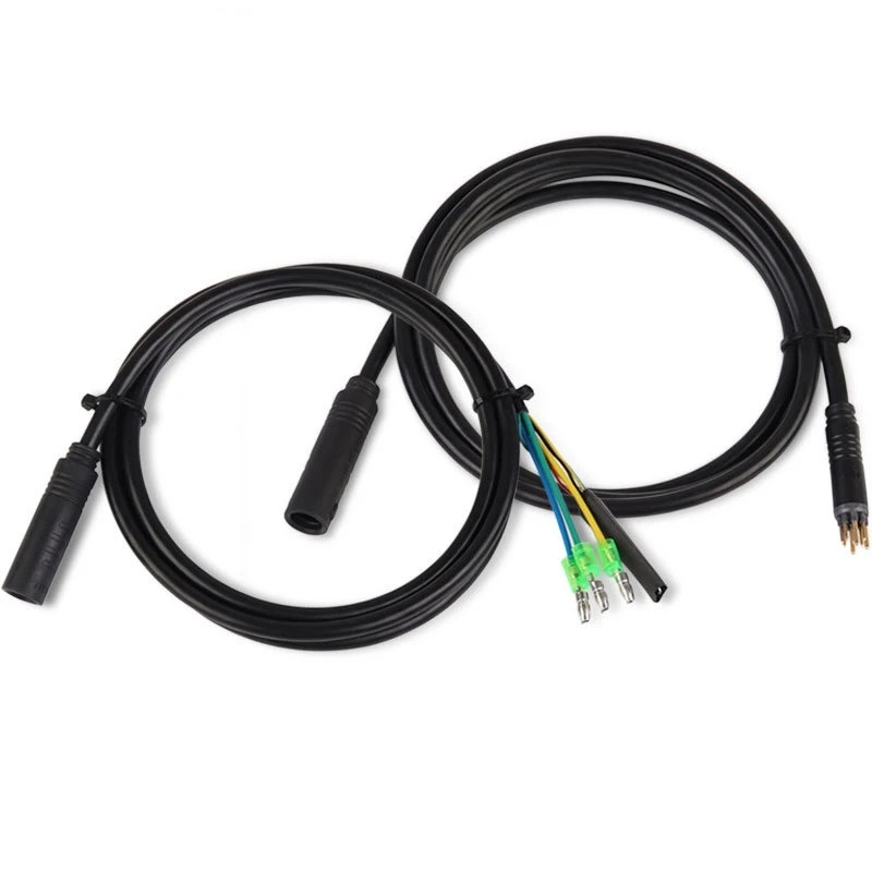 Electric Bicycle Spare Parts Motor Cable Waterproof Ebike Motor Wire Connection Cable 80cm 130cm