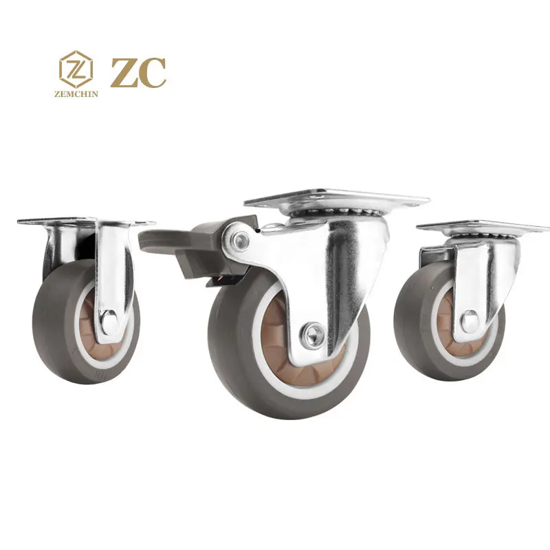 Customized professional Movers with Easy Locking Brake Mechanism and Quiet Operation Silent Swivel Brake Wheels