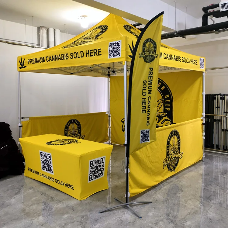 Sunshine Custom print Factory supply pop up canopy gazebo 10x10 ft tent Outdoor business event promotional trade show tent