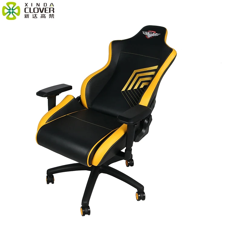 Custom China Black Frame PU Leather Office Adult Ergonomic RGB Racing Computer PC Chaise Gamer sedia Gaming Chair
