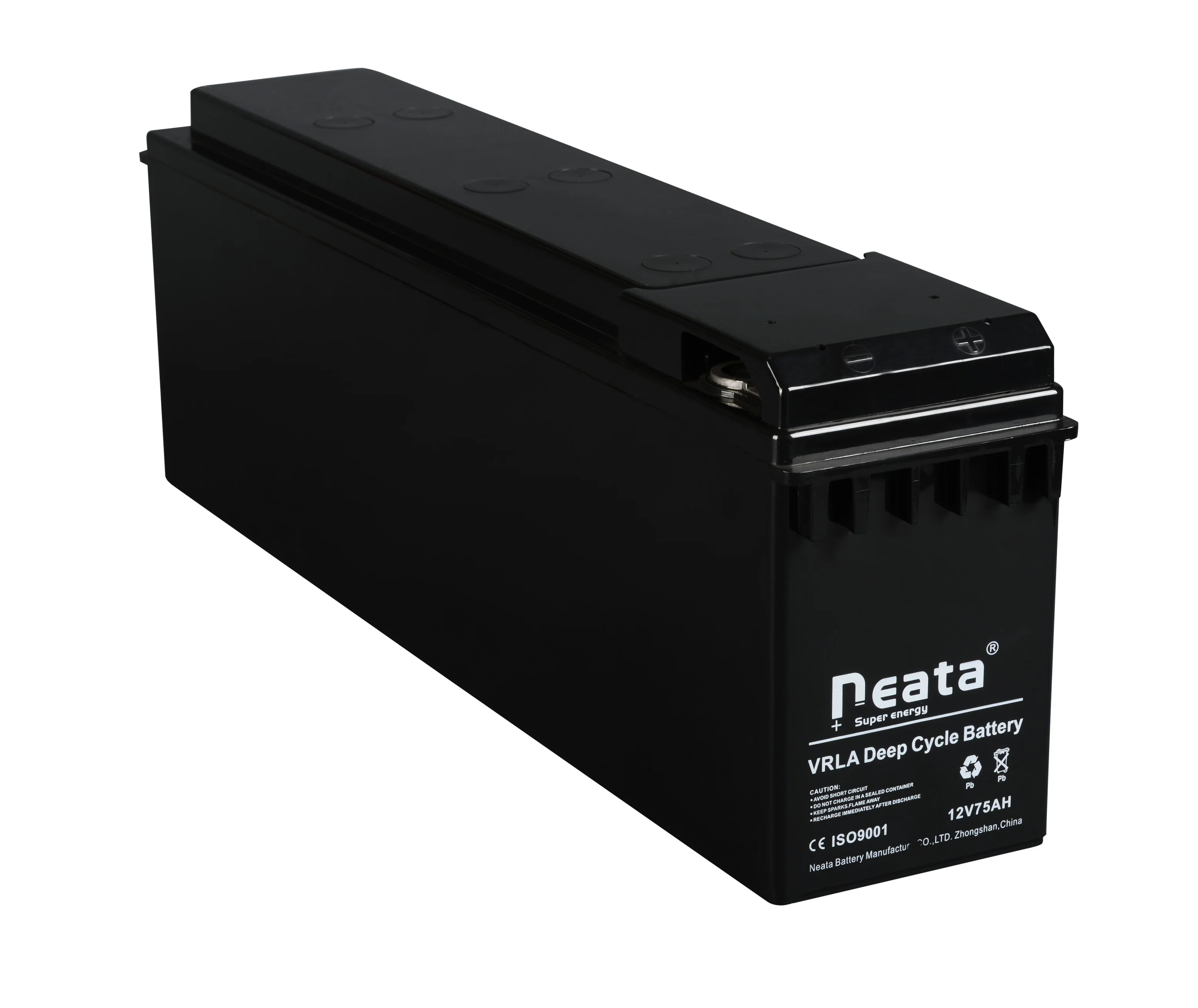 Front Terminal Lead Acid Battery 12v 75ah Deep Cycle Sealed UPS System Batteries Backup 12 voltage Battery