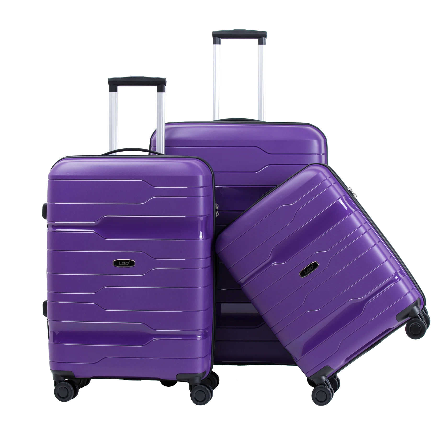 Wholesale Super Hot Sale High Quality PP Trolley Luggage Travel Bags Luggage  3pcs per Sets Luggage