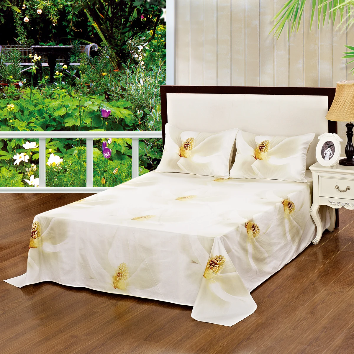 Factory customized 3D digital printing Original pillow cases bedroom sheets bedding set duvet cover with factory price