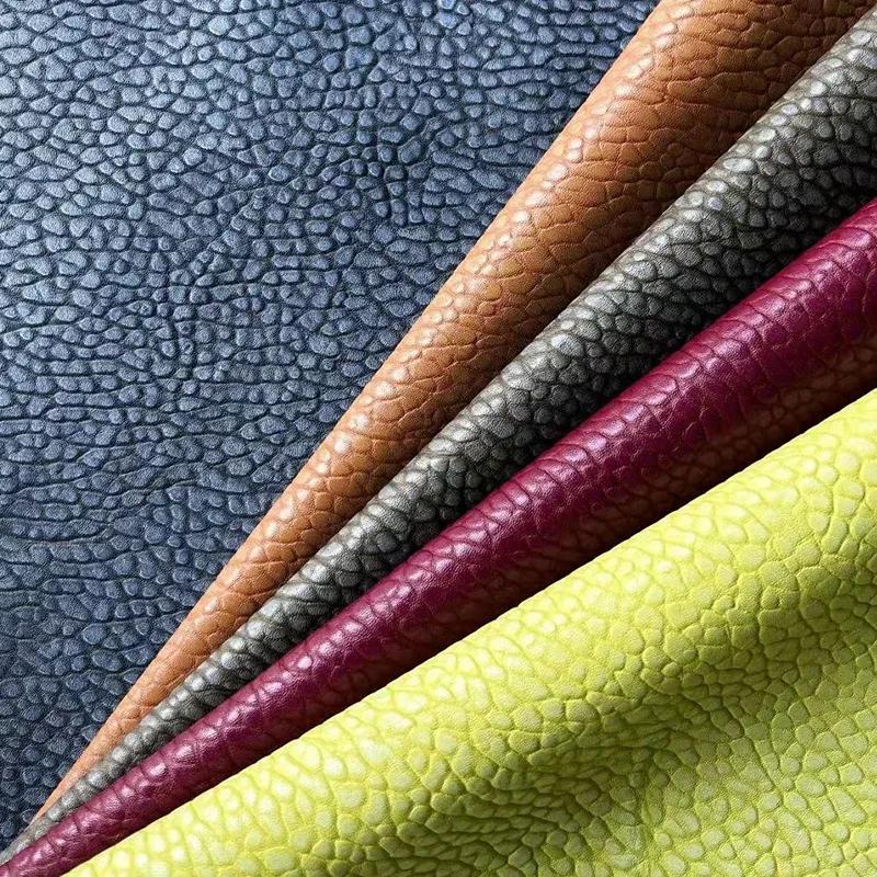 Spot sale elephant grain PVC leather embossing PVC leather for sofa chairs shoes