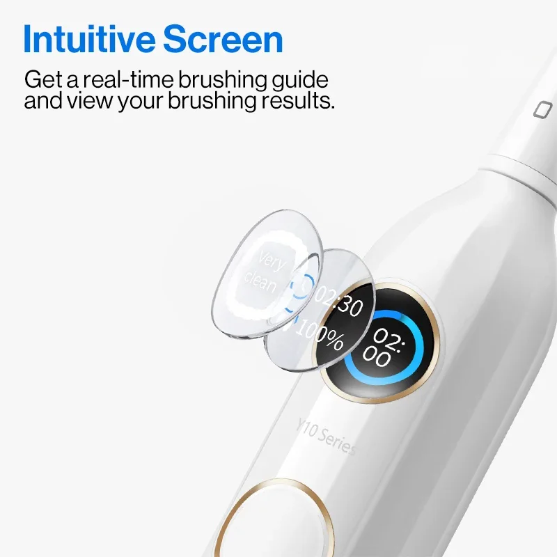Usmile Y10 Sonic Electric Toothbrush for Adults with Real-time Brushing Guide Screen Electronic Smart Tooth Brush