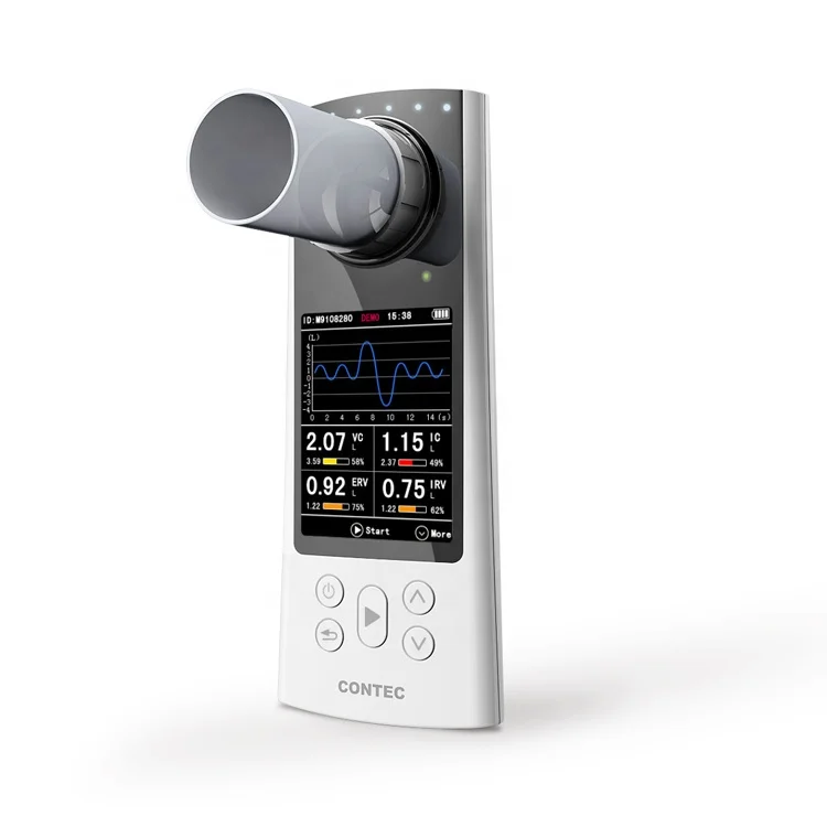  Новый портативный медицинский спирометр CONTEC SP80B USB с цветным дисплеем
