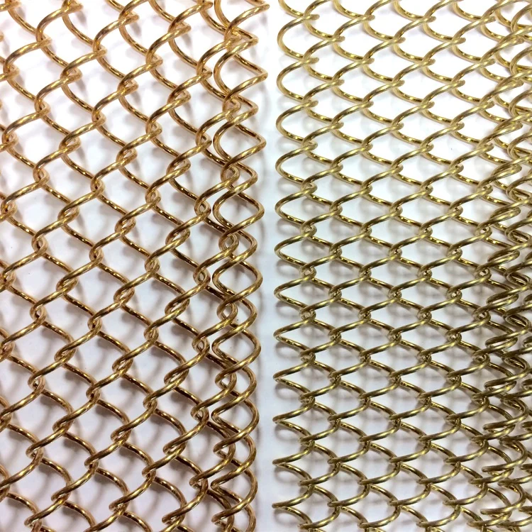 Decoration wire mesh metal partition mesh panel wall / architectural metal wire mesh curtain