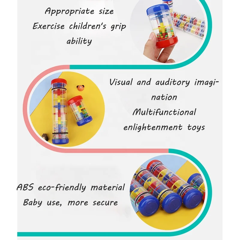 Hot Sell Rain Stick Instrument Toy Musical Instrument Rain Stick Rain Stick Musical Instrument for Babies Toddlers and Kids