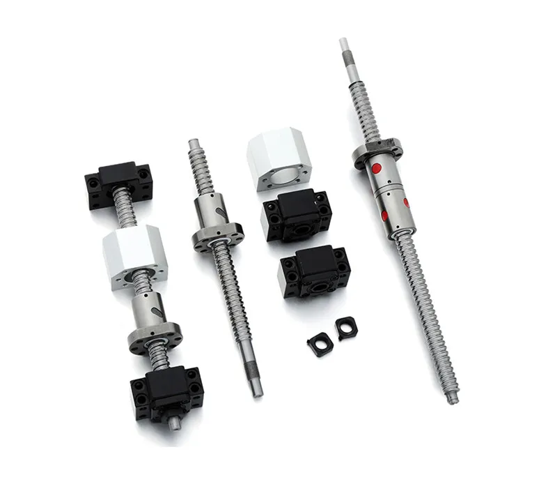 Шариковый винт CNC с шариковой гайкой и опорным комплектом BK BF End SFU1204/1605/2005/2505/3205 для фрезерного станка с ЧПУ