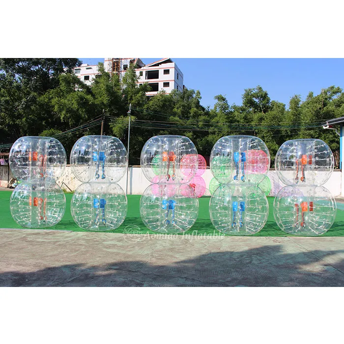 Crazy outdoor sport TPU/PVC cheap inflatable human sumo bumper bubble soccer ball for football